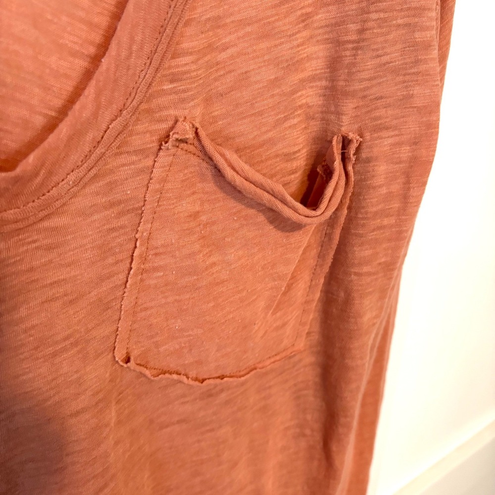We the Free Women's Dusty Orange Long Sleeve T-Shirt in Size M - Picture 8 of 14